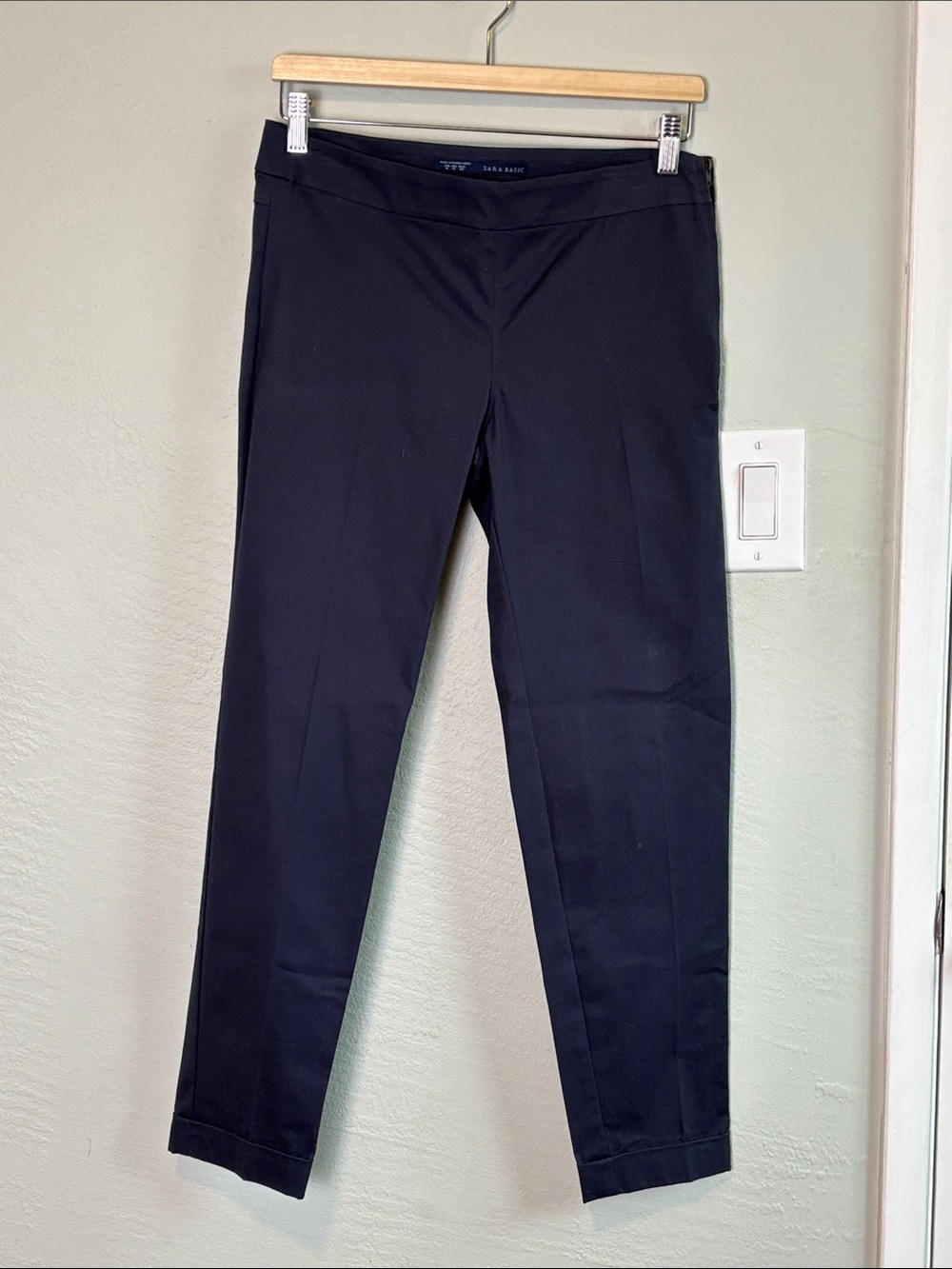 Bundle 2/$30! NEW Zara Gray-Blue Straight Leg Trousers M READ